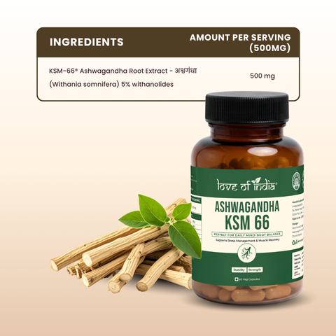 Ashwagandha KSM-66 (60 Veg Capsules)