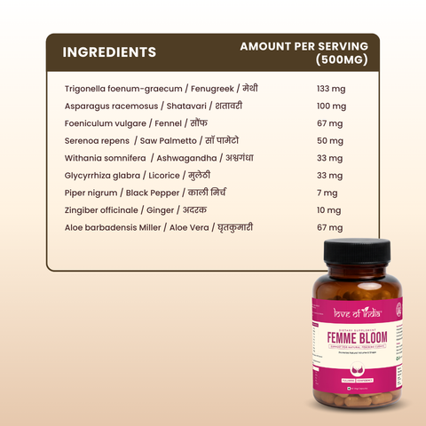 Femme Bloom - 60 Veg Capsules