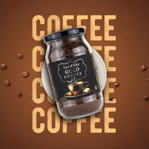 Love of India Gold Coffee - Rich Aroma | Instant Coffee