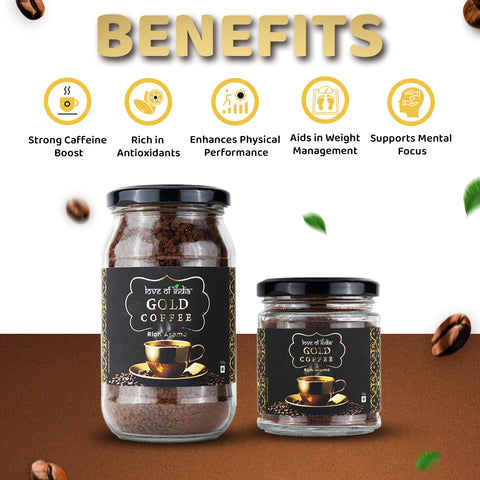 Love of India Gold Coffee - Rich Aroma | Instant Coffee