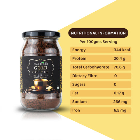 Love of India Gold Coffee - Rich Aroma | Instant Coffee