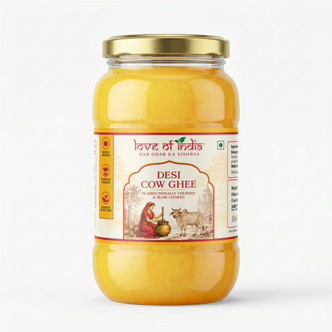 A2 Desi Cow Ghee – Bilona Method | Bi-Directionally Churned & Slow-Cooked