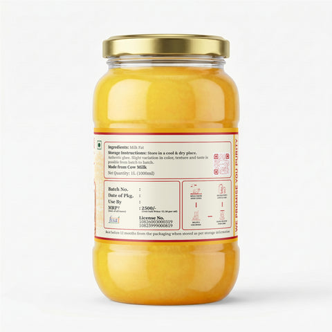 A2 Desi Cow Ghee – Bilona Method | Bi-Directionally Churned & Slow-Cooked