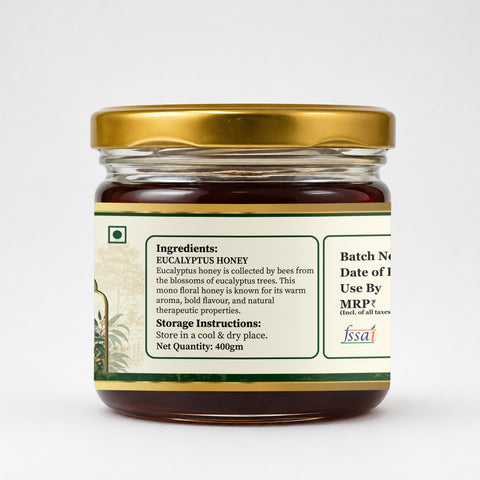 Eucalyptus Honey 400g | 100% Pure – Soothes Sore Throat & Supports Lungs