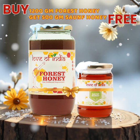 Raw Forest Honey (Raw, Unfiltered, Unprocessed & Non-Pasteurised)