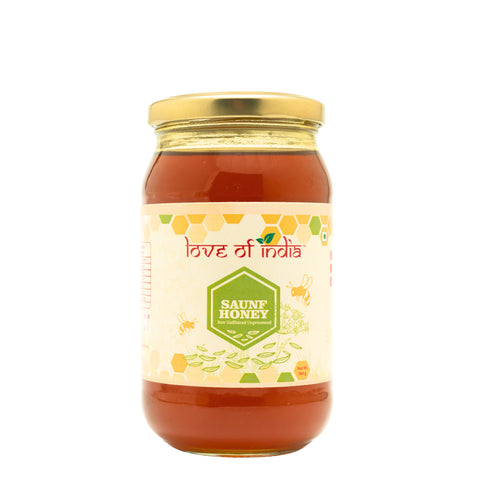 Saunf Honey (Fennel Raw Honey, Raw, Unfiltered, Unprocessed & Non-Pasteurised)