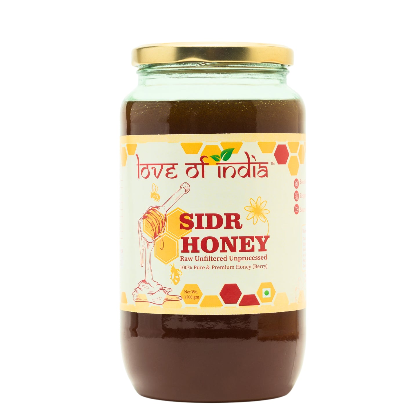 SIDR Honey (Raw, Unprocessed, Unfiltered, Pure & Premium Honey) Jujube Berry