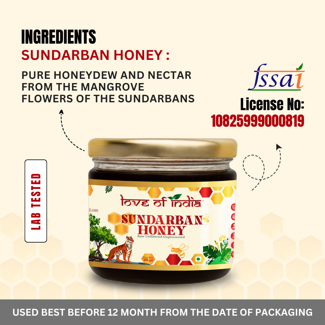 Sundarban Honey 400g | 100% Pure – Wild Forest Nectar for Immunity