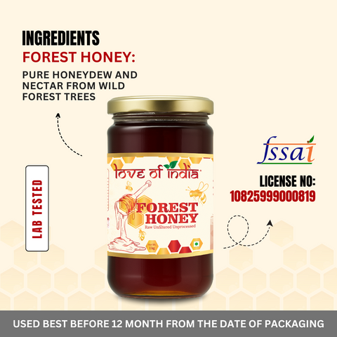 A2 Desi Vedic Rathi Cow Ghee 500ml with FREE Forest Honey 500gm