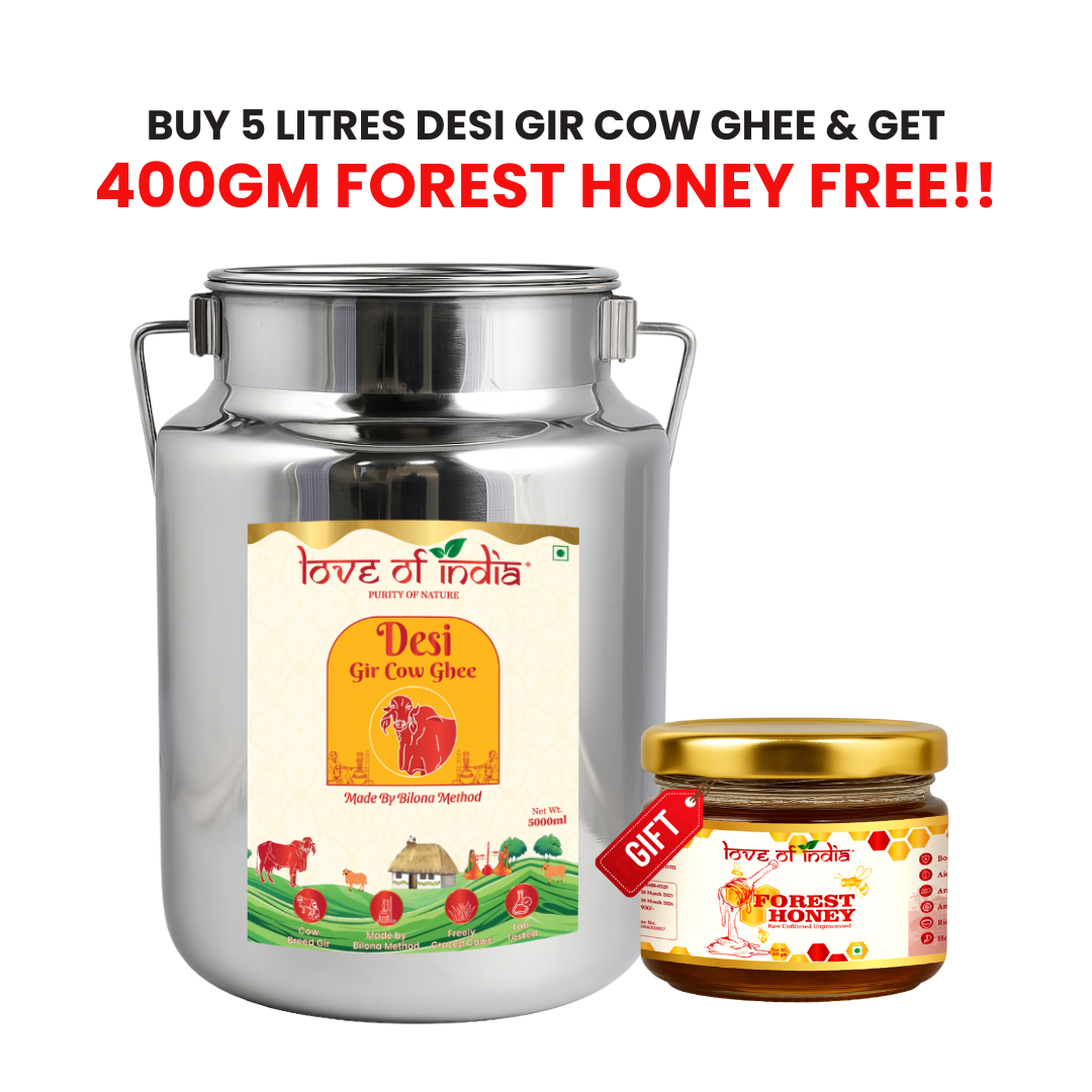 Love of India Desi Vedic Gir Cow Ghee made by Bilona method