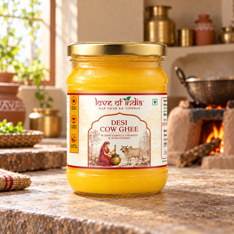 A2 Desi Cow Ghee – Bilona Method | Bi-Directionally Churned & Slow-Cooked