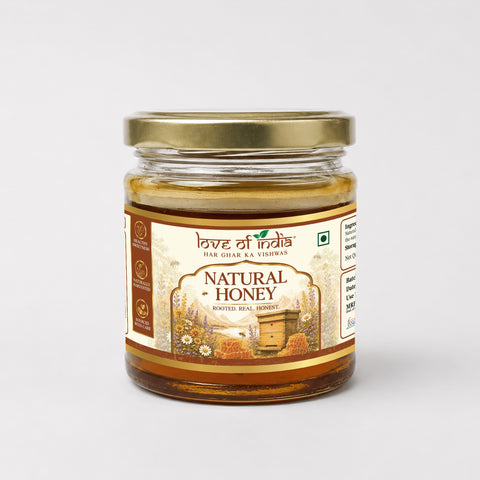 Natural Honey (Raw, Unfiltered, Unprocessed & Non-Pasteurised)