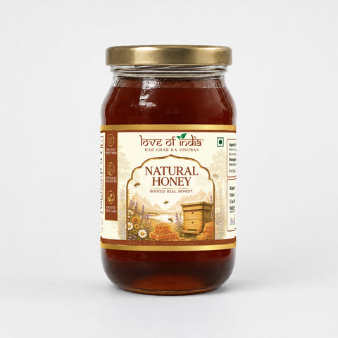 Natural Honey (Raw, Unfiltered, Unprocessed & Non-Pasteurised)
