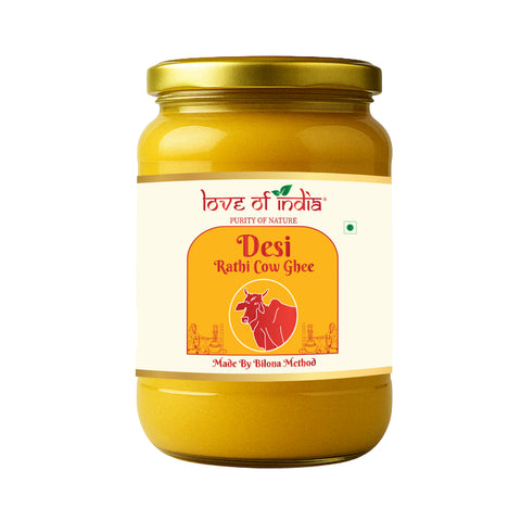 A2 Rathi Cow Ghee – Bilona Method | 30 Litres of Milk, 1 Litre of Ghee