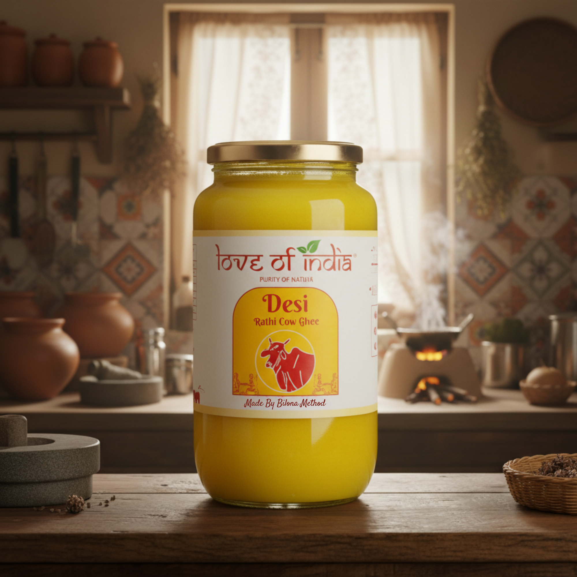 Selva Rathi Desi Vedic Rathi Cow Ghee made by Bilona method – loveofindia