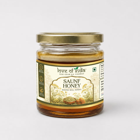 Saunf Honey (Fennel Raw Honey, Unfiltered, Unprocessed & Non-Pasteurised)