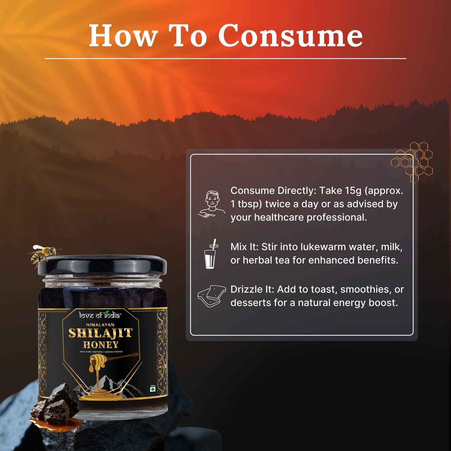 Himalayan Shilajit Honey – Nature’s Pure Fusion | Love Of India