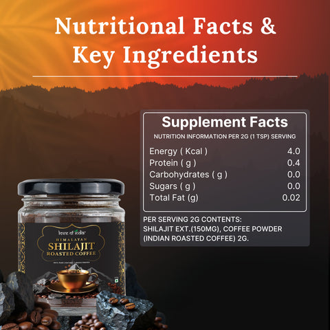 Himalayan Shilajit Roasted Premium Coffee | Rich Aroma & Energy Booster