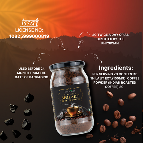 Himalayan Shilajit Roasted Premium Coffee | Rich Aroma & Energy Booster