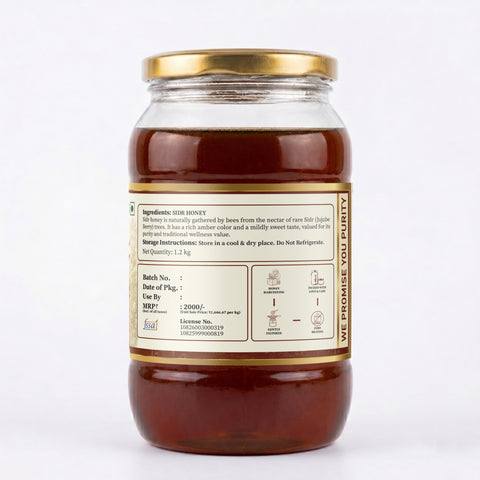 SIDR Honey (Raw, Unprocessed, Unfiltered, Pure & Premium Honey) Jujube Berry