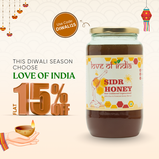 SIDR Honey (Raw, Unprocessed, Unfiltered, Pure & Premium Honey) Jujube Berry