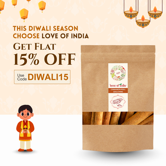 Organically Grown Cinnamon Roll (Dalchini) - 50gm | Premium Export Quality | Authentic & Natural Flavour