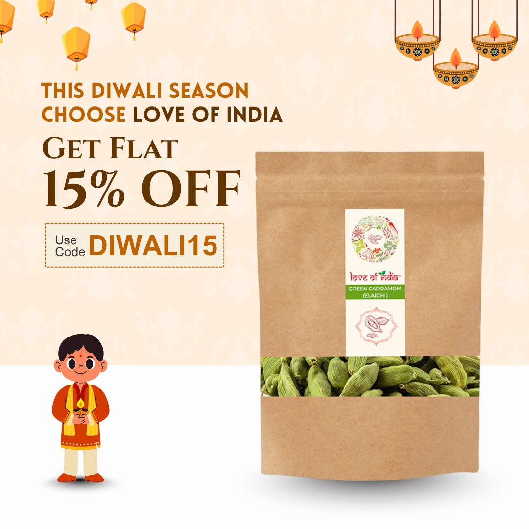 Organically Grown Green Cardamom (Elaichi) 7mm+ | Kerala (Idduki) | Premium Export Quality