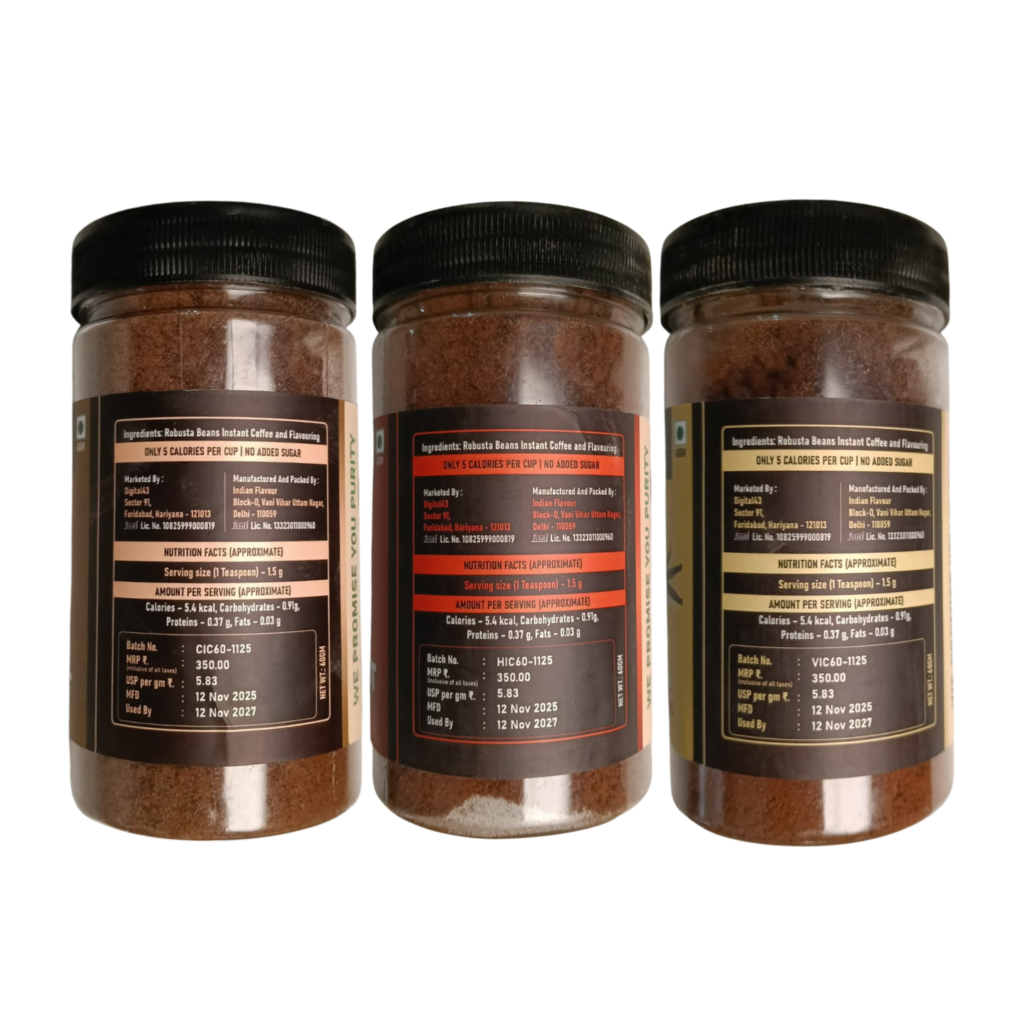 Premium Flavoured Instant Gourmet Coffee 60g