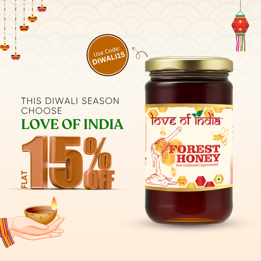 Forest Honey (Raw, Unfiltered, Unprocessed & Non-Pasteurised) 1 KG