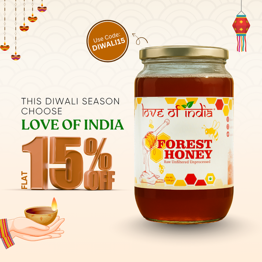 Forest Honey (Raw, Unfiltered, Unprocessed & Non-Pasteurised)