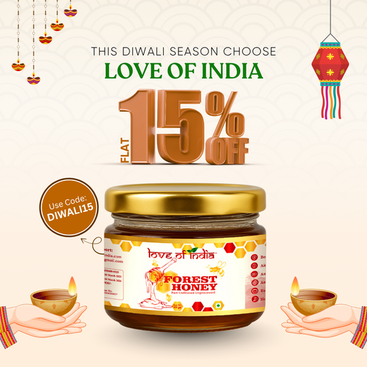 Forest Honey (Raw, Unfiltered, Unprocessed & Non-Pasteurised) 400gm