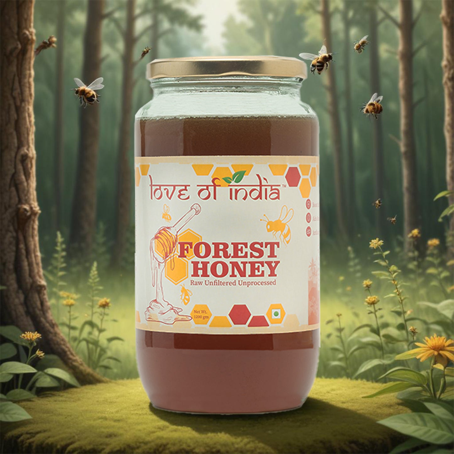 Forest Honey (Raw, Unfiltered, Unprocessed & Non-Pasteurised)