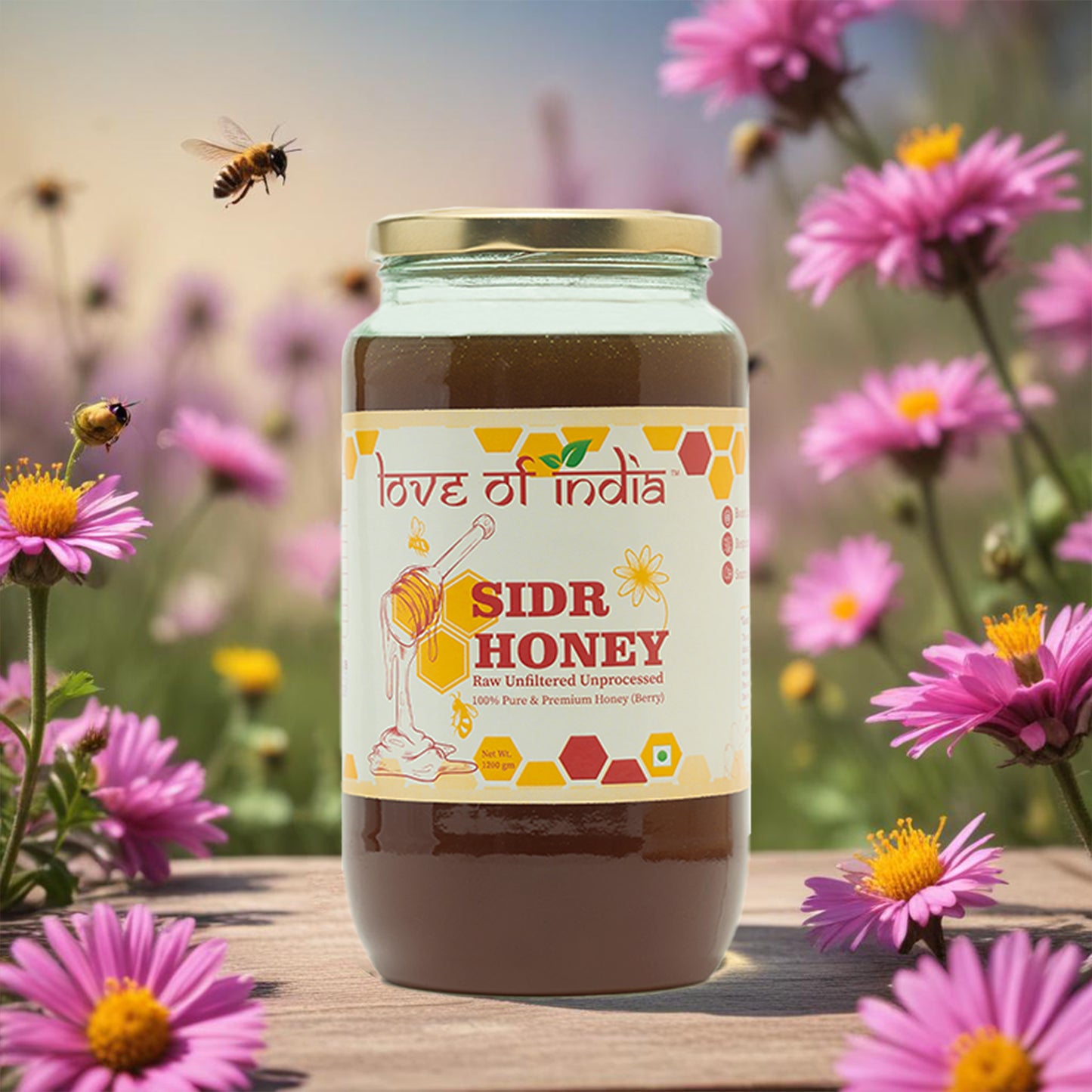 SIDR Honey (Raw, Unprocessed, Unfiltered, Pure & Premium Honey) Jujube Berry