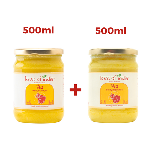 A2 Desi Vedic Cow Ghee (Gir + Rathi) Combo Offer