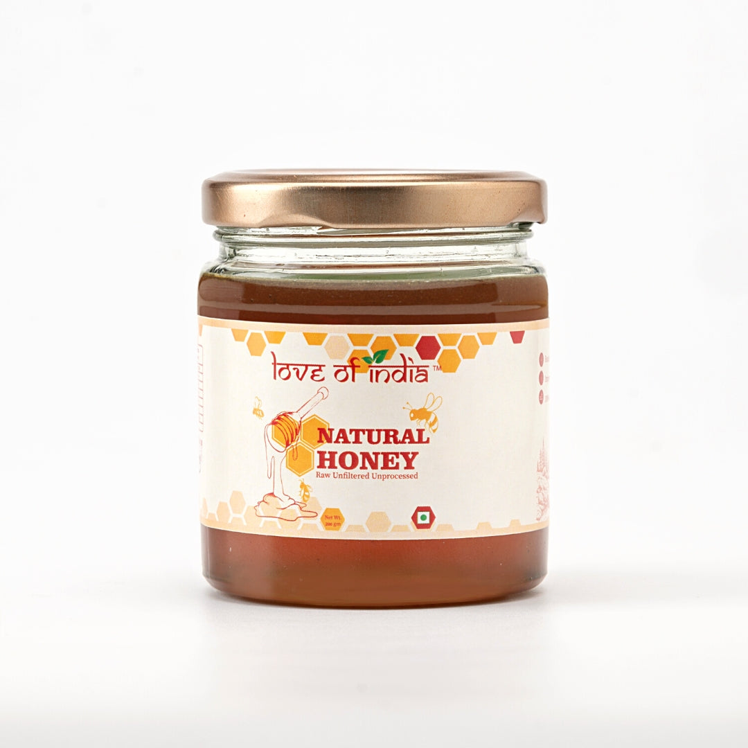 Natural Honey (Raw, Unfiltered, Unprocessed & Non-Pasteurised)